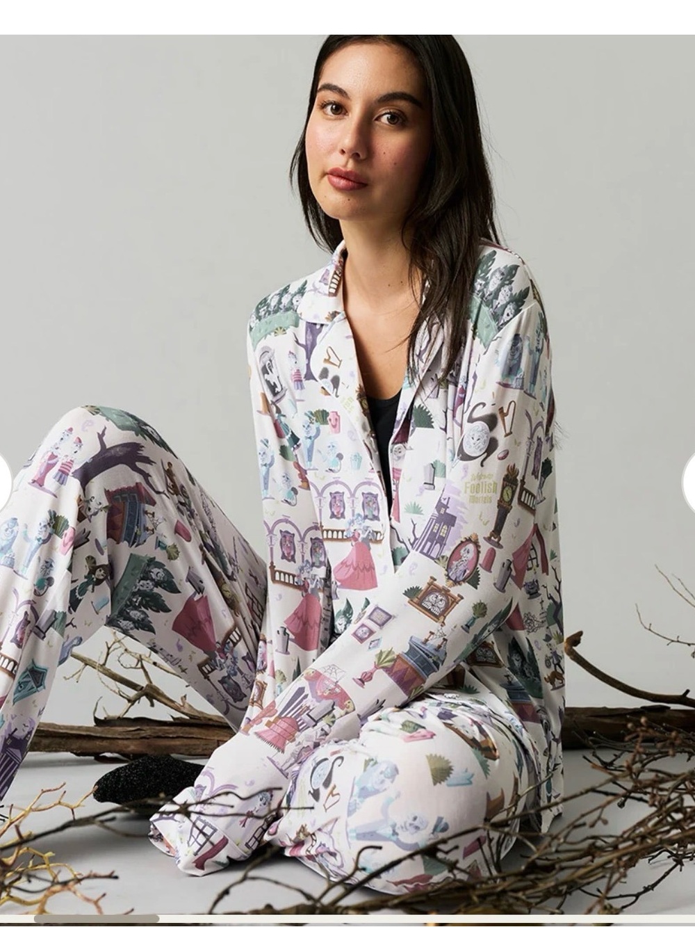 Posh Peanut Haunted Mansion PJ’s Size small - Picture 2 of 7